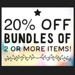 20% off bundles of 2 or more items